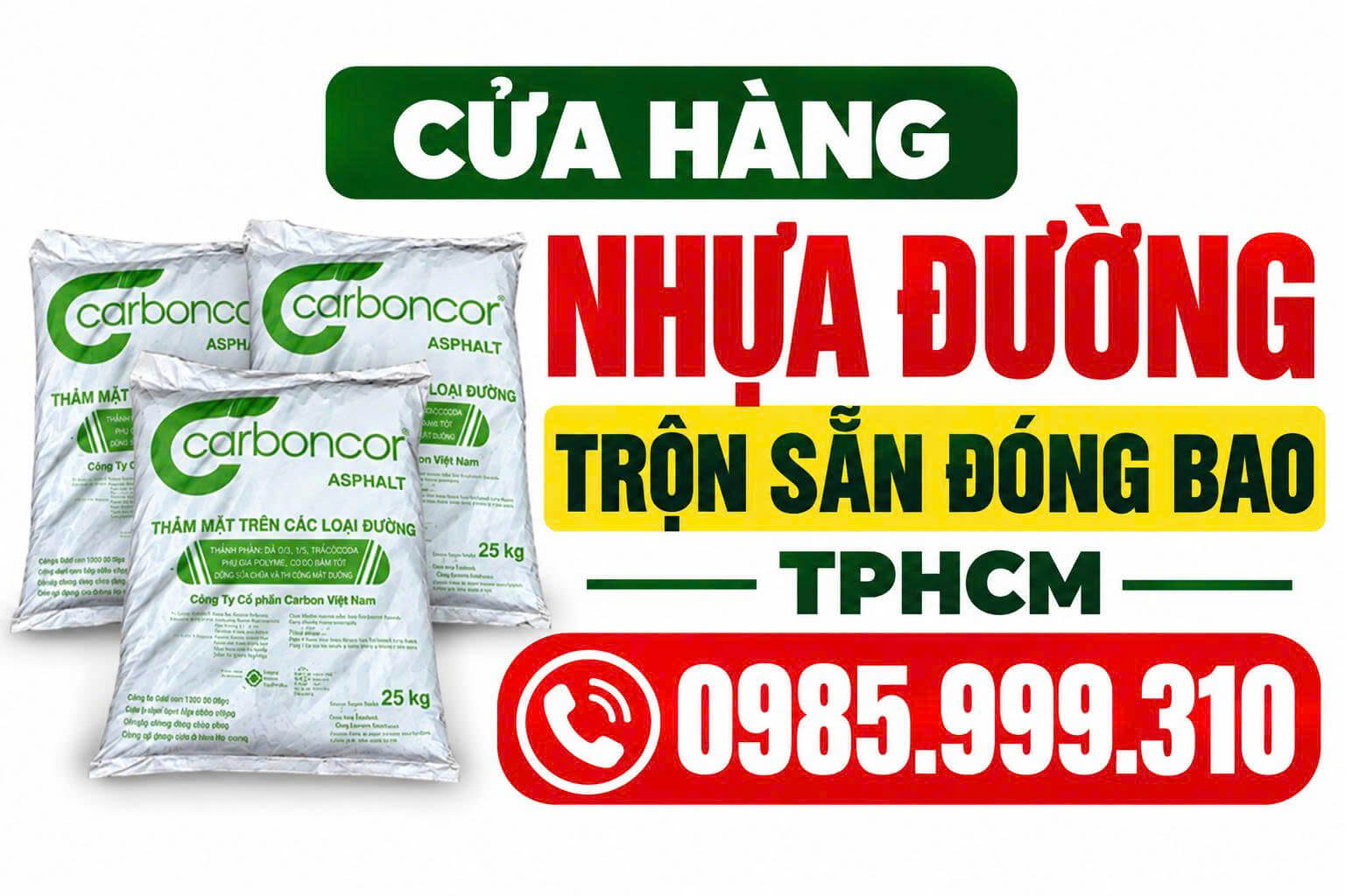 Cửa Hàng Nhựa Đường Trộn Sẵn Đóng Bao