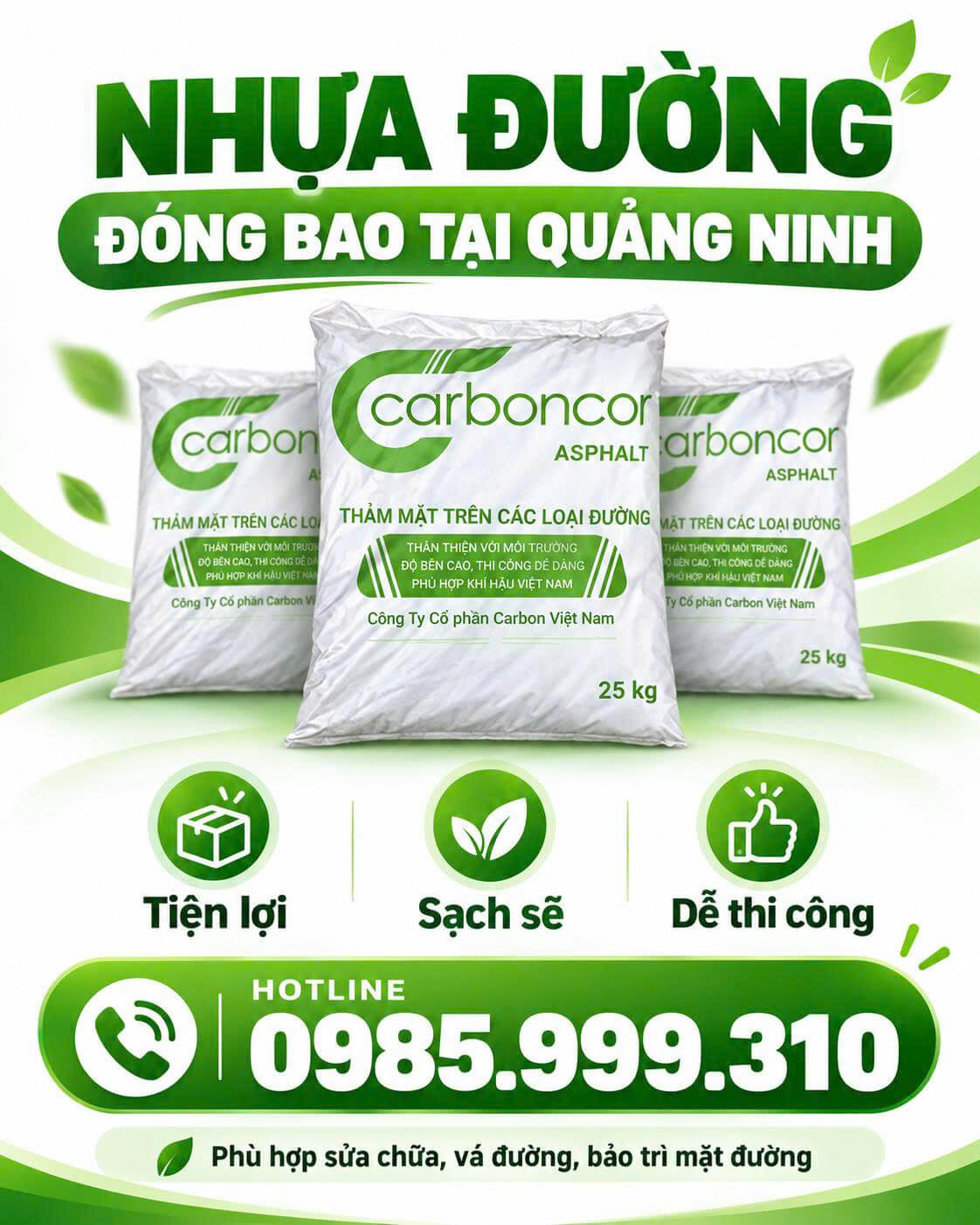 Nhựa Đường Đóng Bao Quảng Ninh