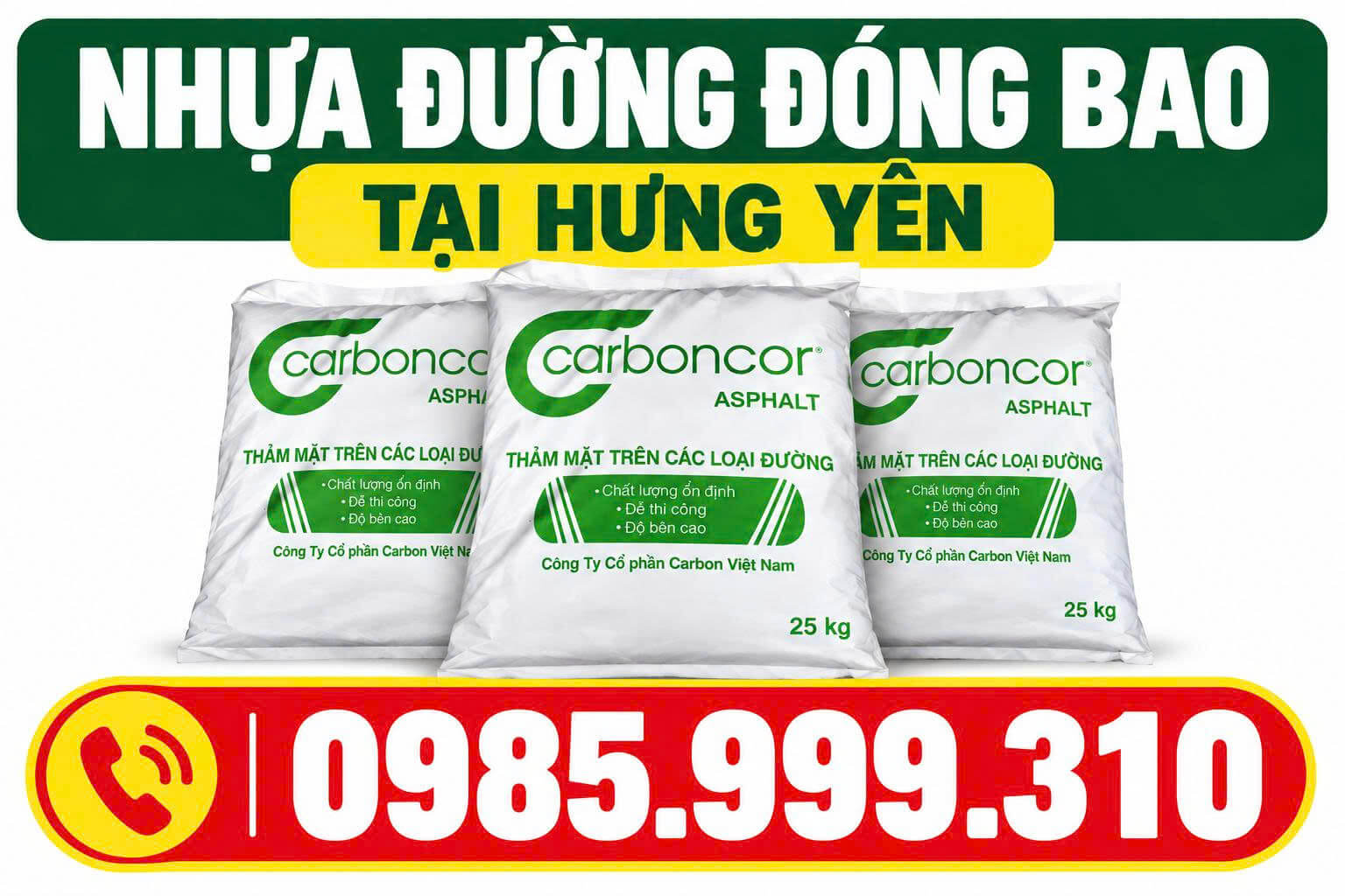 Nhựa Đường Đóng Bao Tại Hưng Yên