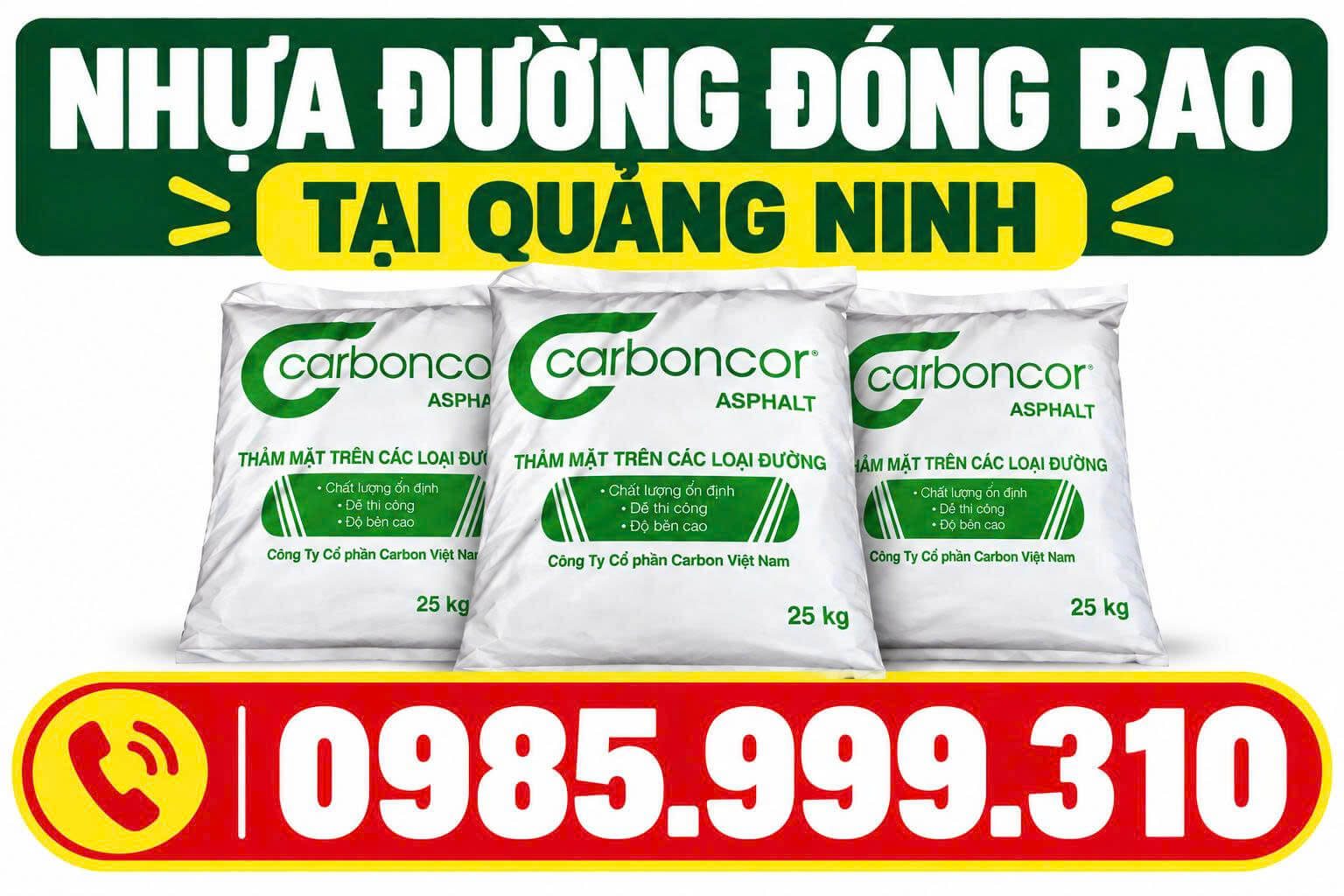 Nhựa Đường Đóng Bao ở Quảng Ninh